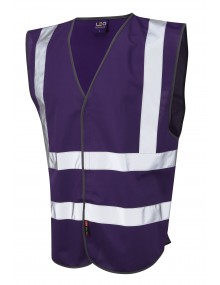 Leo Pilton Reflective Waistcoat - Purple Clothing